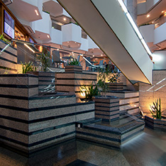 360 degree panorama Atrium at Emerald Plaza